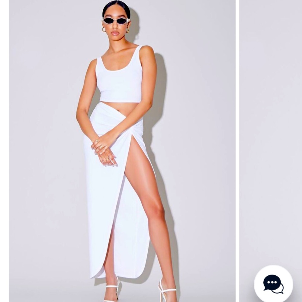 Ribbed, 2-piece skirt set